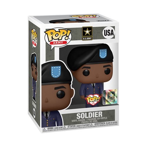 Military Pop! Vinyl Figure Army Soldier Male Dress Blues (African Amer Military Pop! Vinyl Figure Army Soldier Male Dress Blues (African Amer