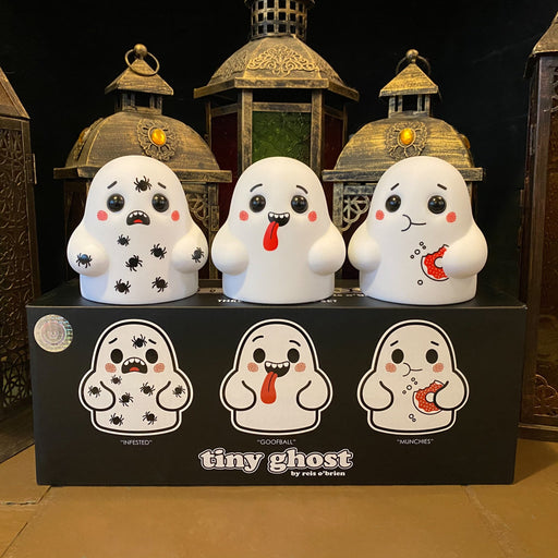 Bimtoy Tiny Ghost 3 Inch Vinyl Figures Doodles [3 Pack] - Fugitive Toys