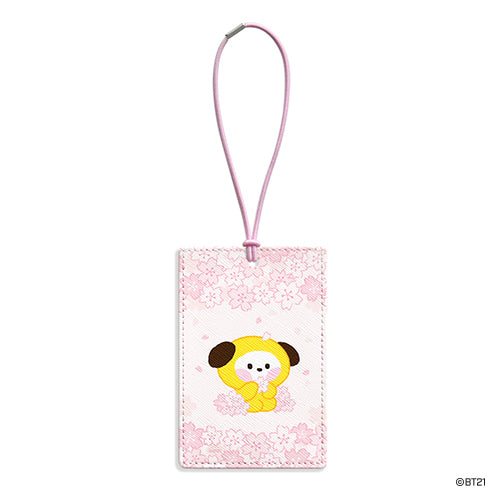 BT21 Luggage Tag Cherry Blossom Minini - Chimmy - Fugitive Toys