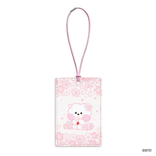 BT21 Luggage Tag Cherry Blossom Minini - RJ - Fugitive Toys