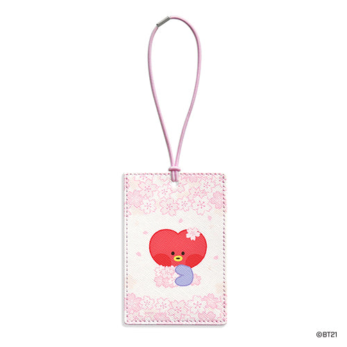 BT21 Luggage Tag Cherry Blossom Minini - Tata - Fugitive Toys