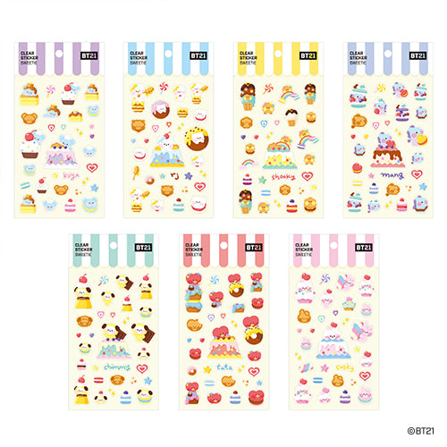 BT21 Sweetie Clear Sticker RJ