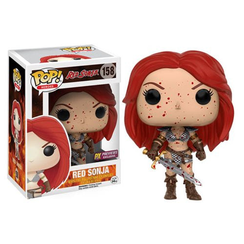 Heroes Pop! Vinyl Figure Red Sonja Bloody Exclusive [Red Sonja] [158] - Fugitive Toys