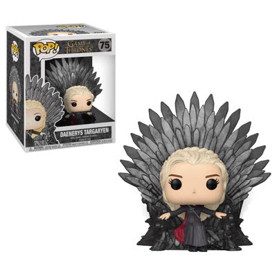 Game of Thrones Pop! Deluxe Vinyl Figure Daenarys Targaryen Sitting on Iron Throne [75] - Fugitive Toys