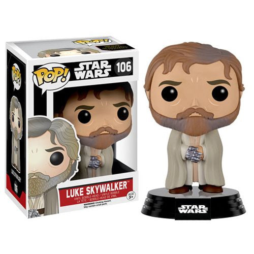 Star Wars Pop! Vinyl Bobblehead Bearded Luke Skywalker [Episode VII: The Force Awakens] - Fugitive Toys
