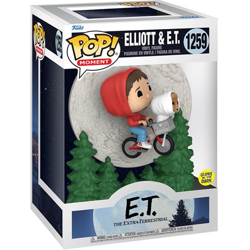 Movies Pop! Vinyl Figure E.T. the Extra-Terrestrial 40th Elliot and E.T. Flying (GITD) [1259] - Fugitive Toys