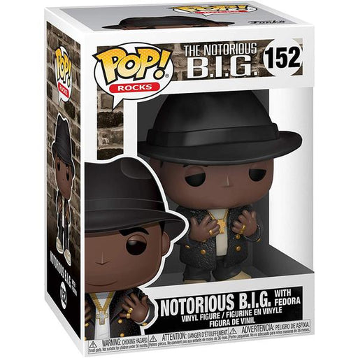 Rocks Pop! Vinyl Figure Notorious B.I.G. as Biggie w/ Fedora [152] - Fugitive Toys