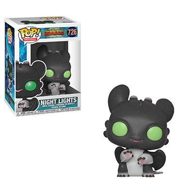 How to Train Your Dragon 3 Pop! Vinyl Figure Night Lights (Black/Green Eyes) [726] - Fugitive Toys