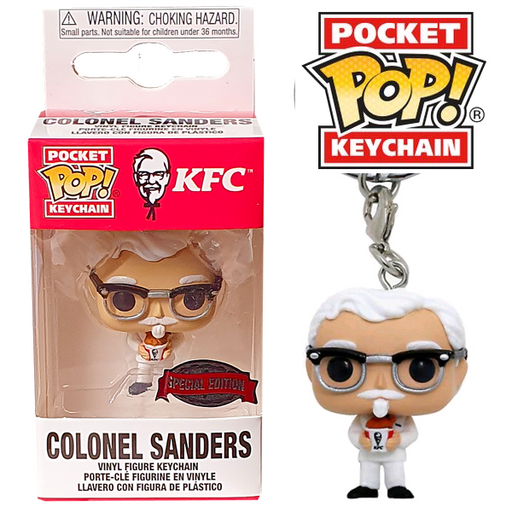 Ad Icons Pocket Pop! Keychain Colonel Sanders with Bucket of Chicken [Exclusive] - Fugitive Toys