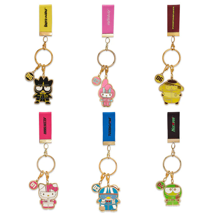Kidrobot Hello Kitty and Friends Tokyo Speed Enamel Keychain Series