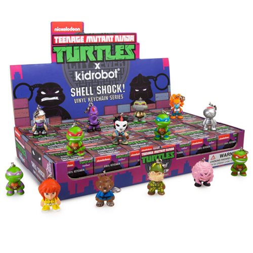 Kidrobot x Teenage Mutant Ninja Turtles Shell Shock Vinyl Keychain: (1 Blind Box) - Fugitive Toys