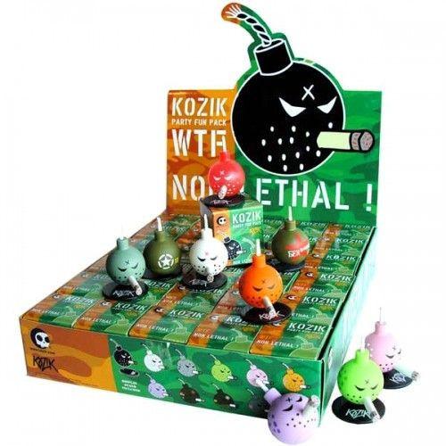 Kidrobot Kozik 1.5" Mini Bomb Party Fun Pack (Case of 30) - Fugitive Toys