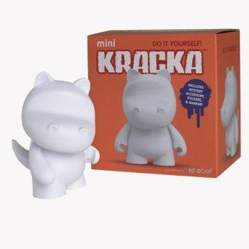 Kidrobot Mini Munny 4-Inch White Edition - Kracka - Fugitive Toys
