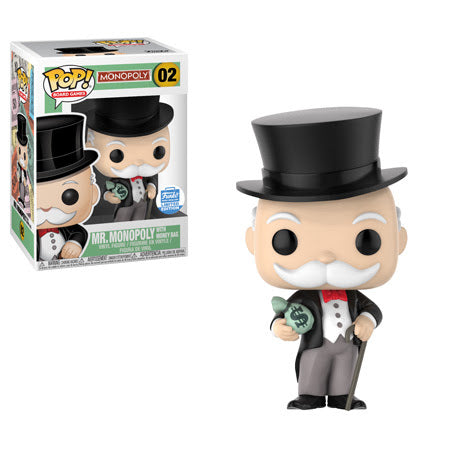 Funko Pop Mr. Monopoly with Money Bag #02 Funko Shop Exclusive