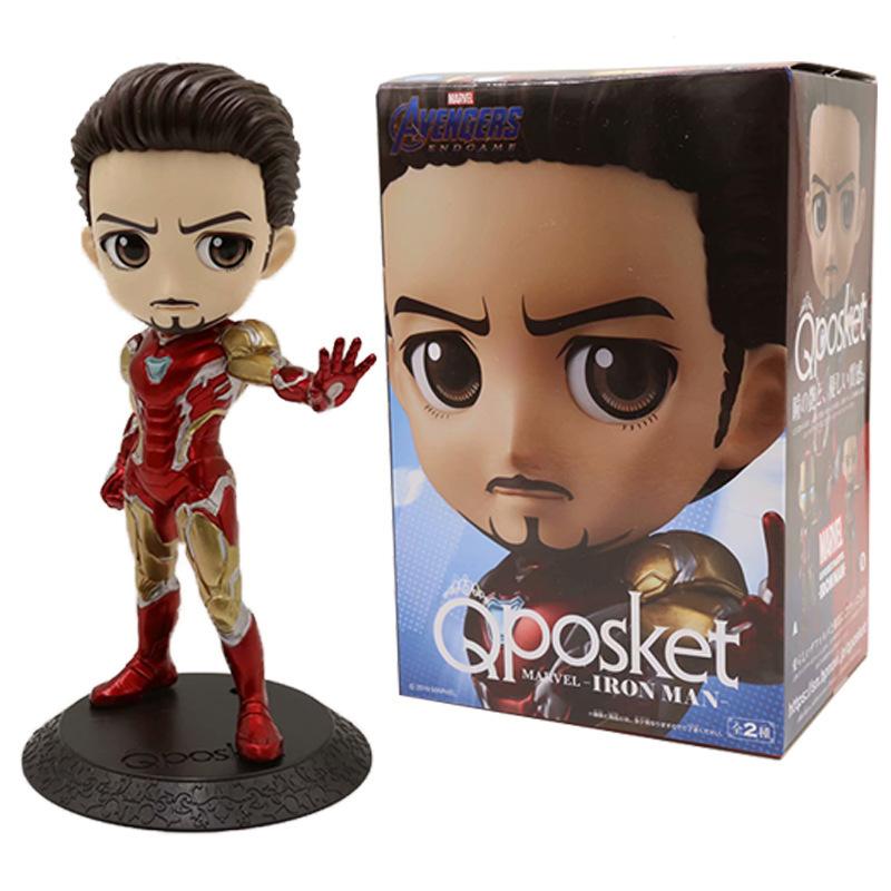 Marvel Avengers: Endgame Q Posket Iron Man (Unmasked) - Fugitive Toys