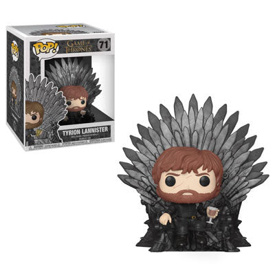 Game of Thrones Pop! Deluxe Vinyl Figure Tyrion Lannister Sitting on Iron Throne [71] - Fugitive Toys