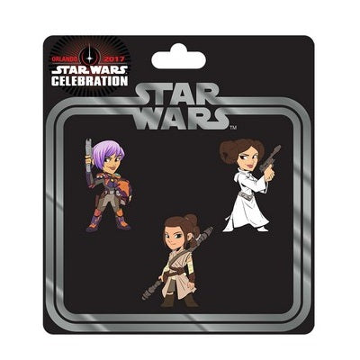 Star Wars Celebration Women of Star Wars Pin 3-Pack - Fugitive Toys