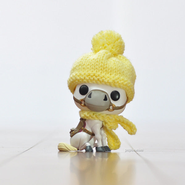 Pop! Apparel Knitted Beanie & Scarf Set [Yellow] - Fugitive Toys