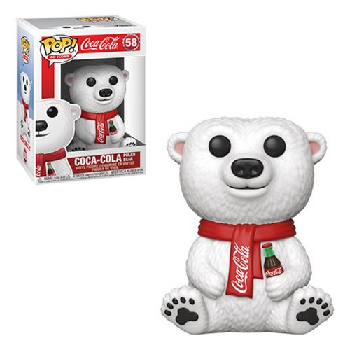 Coke Pop! Vinyl Figure Coca Cola Polar Bear [58] - Fugitive Toys
