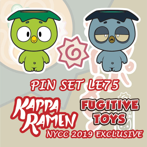 Kappa Ramen 3 Pin Set by Nena [2019 NYCC Fugitive Toys Exclusive] - Fugitive Toys
