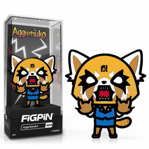 Sanrio: FiGPiN Enamel Pin Aggretsuko (Angry) [484] - Fugitive Toys