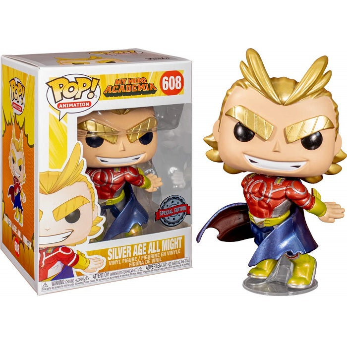 My Hero Academia Pop! Vinyl Figure Silver Age All Might (Metallic) [608] - Fugitive Toys