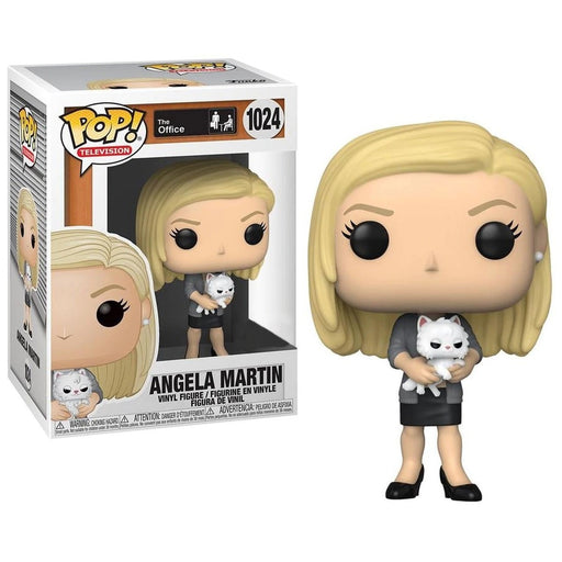 The Office Pop! Vinyl Figure Angela Martin with Sprinkles the Cat [1024] - Fugitive Toys