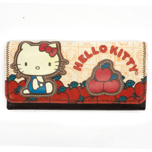 Loungefly x Hello Kitty Apple Harvest Tri-Fold Wallet - Fugitive Toys
