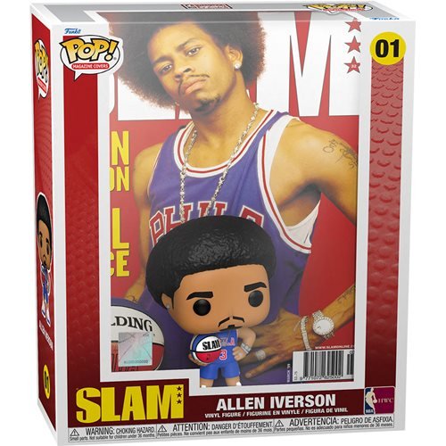NBA SLAM Pop! Cover Vinyl Figure with Case Allen Iverson [01] - Fugitive Toys