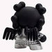 Kidrobot Skullhead Dunny 8" Black Revisited Vinyl Figure by Huck Gee - Fugitive Toys