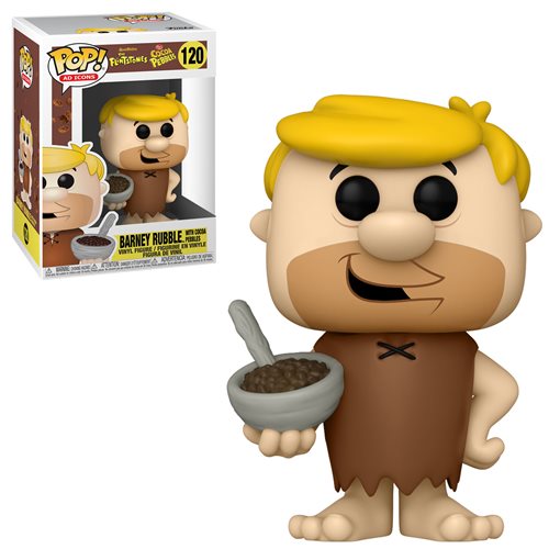 Ad Icons Pop! Vinyl Figure Barney Rubble with Cocoa Pebbles Cereal [120] - Fugitive Toys