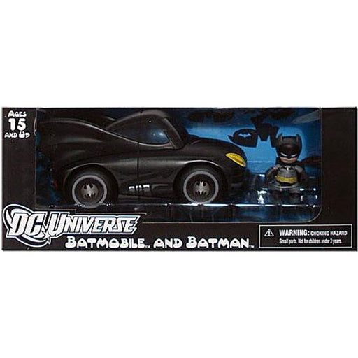 Mezco x DC Universe Batmobile and Batman Vinyl Figure - Fugitive Toys