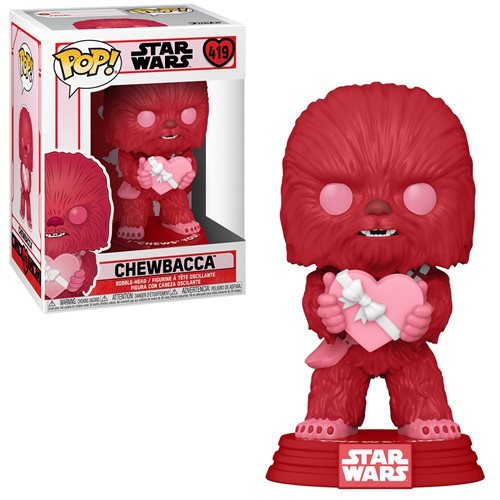 Star Wars Valentines Pop! Vinyl Figure Chewbacca with Heart [419] - Fugitive Toys