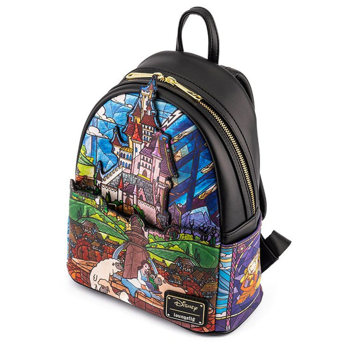 Loungefly Disney Beauty and the Beast Belle Castle Mini Backpack - Fugitive Toys