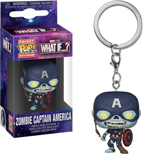 Marvel What If Pocket Pop! Keychain Zombie Captain America - Fugitive Toys