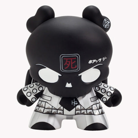 Kidrobot Skullhead Dunny 8" Black Revisited Vinyl Figure by Huck Gee - Fugitive Toys