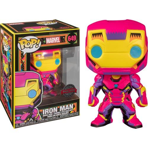 Marvel Pop! Vinyl Figure Black Light Iron Man [649] - Fugitive Toys