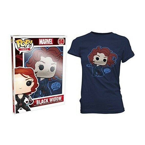 Pop! Tees Marvel Black Widow [14] Women's - Large - Fugitive Toys