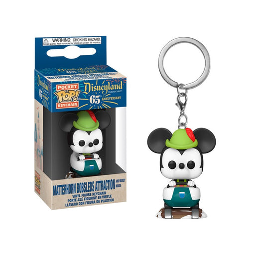 Disney 65th Anniversary Pocket Pop! Keychain Matterhorn Bobsled Mickey - Fugitive Toys