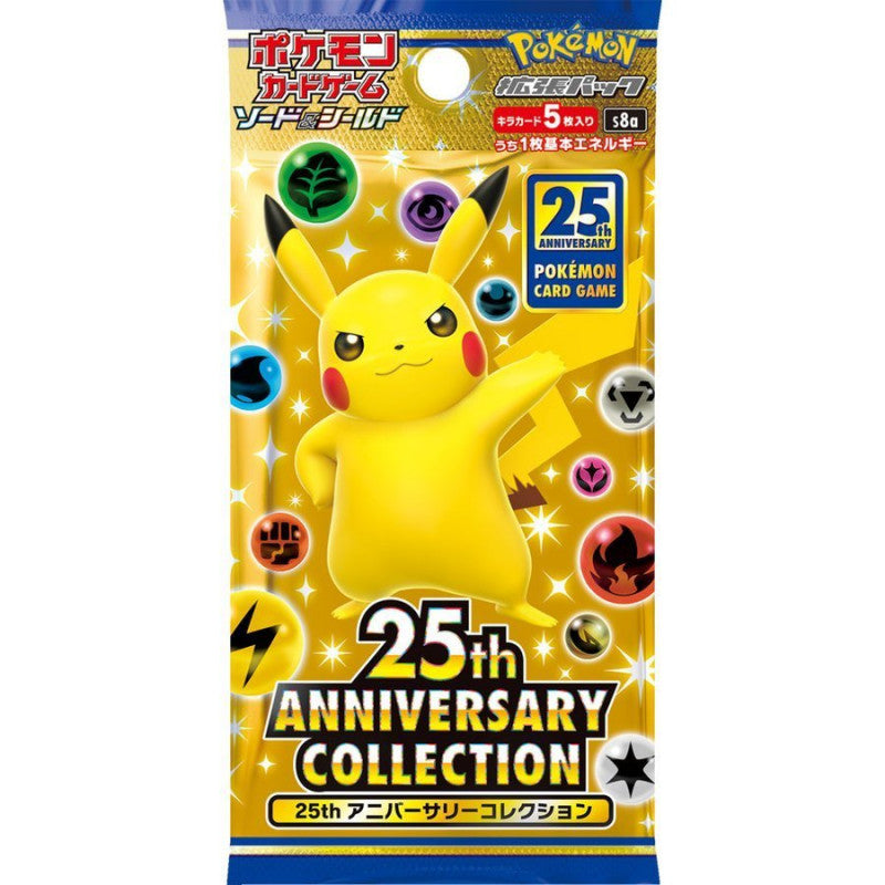 Pokemon TCG 25th Anniversary s8a Collection (Japanese) Booster Pack Pokemon TCG 25th Anniversary s8a Collection (Japanese) Booster Pack