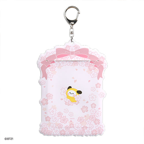 BT21 Cherry Blossom Minini Photocard Holder - Chimmy - Fugitive Toys