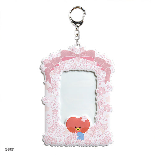 BT21 Cherry Blossom Minini Photocard Holder - Tata - Fugitive Toys