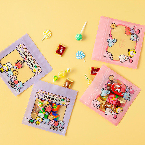 BT21 Zipper Goody Treat Bag - Fugitive Toys