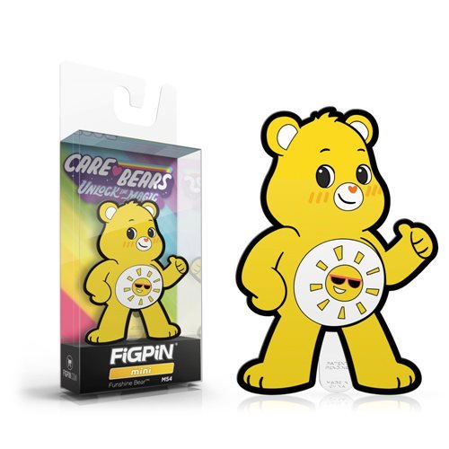 Care Bears Unlock the Magic: FiGPiN Mini Enamel Pin Funshine Bear [M54] - Fugitive Toys