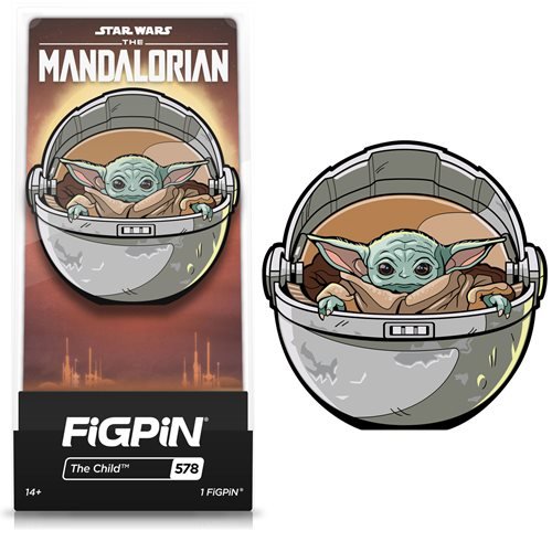 Star Wars Exclusive Enamel Pin Mandalorian The Child Baby Yoda with Soup Bowl