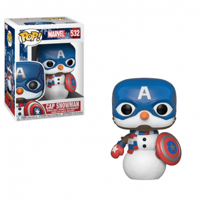 Marvel Pop! Vinyl Figure Captain America (Snowman) [532] - Fugitive Toys
