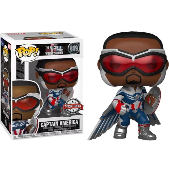 The Falcon And The Winter Soldier Pop! Vinyl Figure Captain America [819] - Fugitive Toys