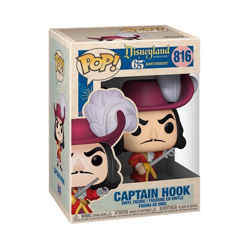 Disneyland 65th Anniversary Pop! Vinyl Figure Captain Hook [816] - Fugitive Toys