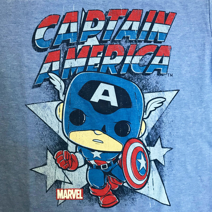 Pop! Tees Marvel Captain America Retro (XS) - Fugitive Toys