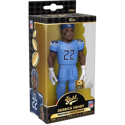 Funko Vinyl Gold Premium Figure: NFL Titans Derrick Henry (Home Uniform) (Chase) - Fugitive Toys